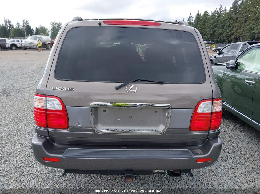 1999 Lexu Lx 470 Luxury Suv VIN: JT6HT00W2X0064170 Lot: 39961558