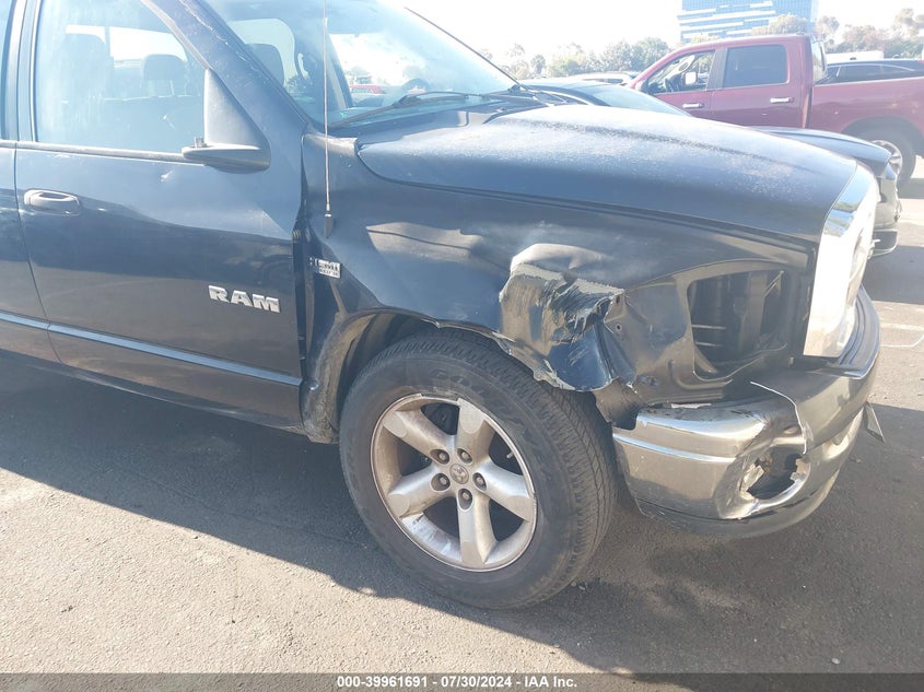 2008 Dodge Ram 1500 Slt VIN: 1D7HA18278S567257 Lot: 39961691