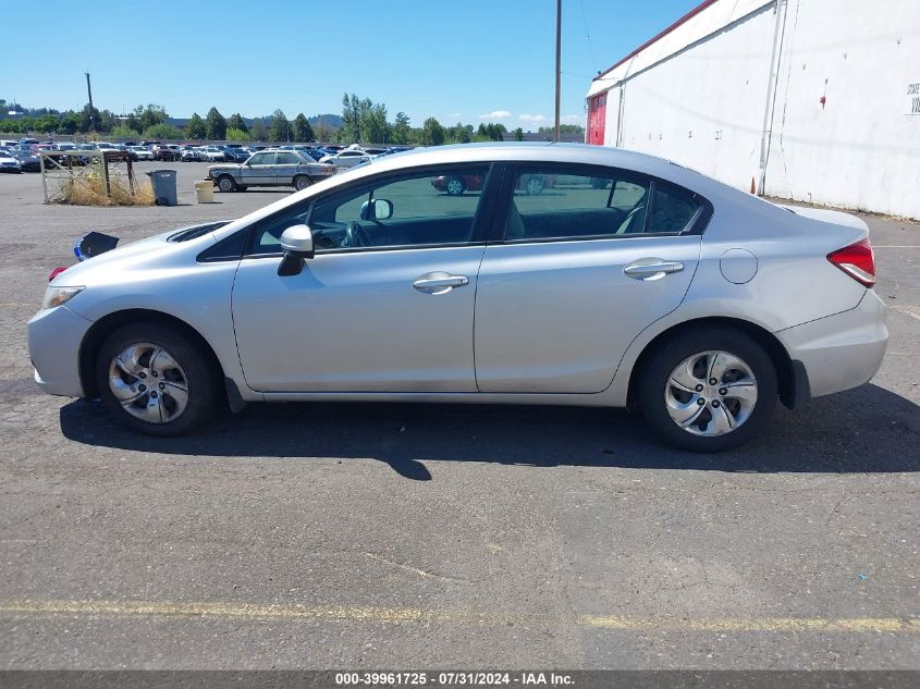 2014 Honda Civic Lx VIN: 19XFB2F59EE224384 Lot: 39961725