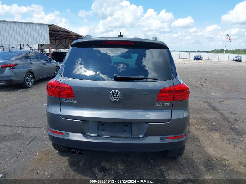 2015 Volkswagen Tiguan Se VIN: WVGAV7AX3FW599889 Lot: 39961813