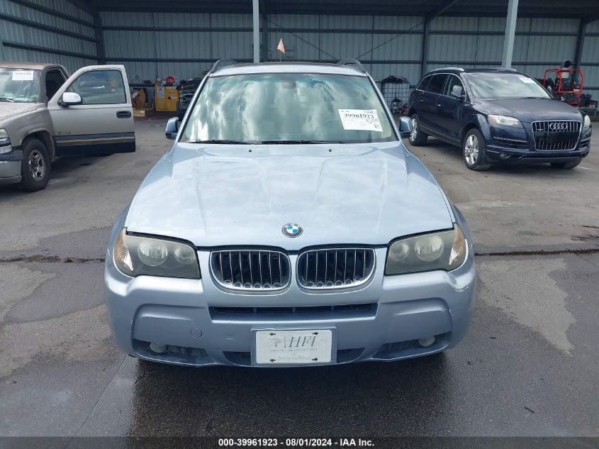 2006 BMW X3 3.0I VIN: WBXPA934X6WG89412 Lot: 39961923