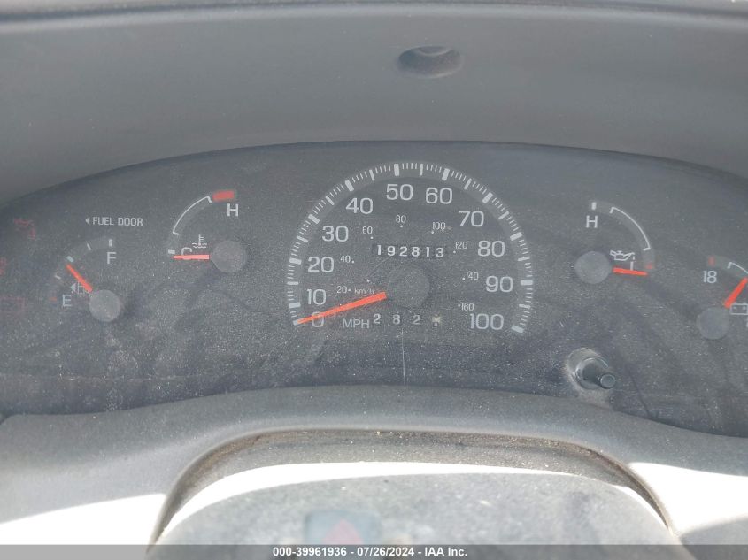 1998 Ford F-150 Standard/Xl/Xlt VIN: 1FTZF1826WKC38952 Lot: 39961936