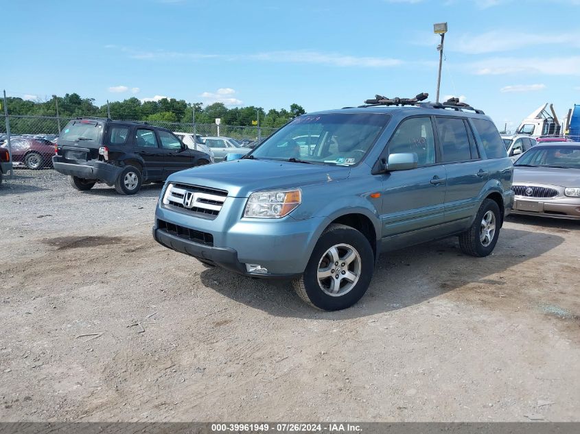 2006 Honda Pilot Ex-L VIN: 5FNYF18526B002849 Lot: 39961949