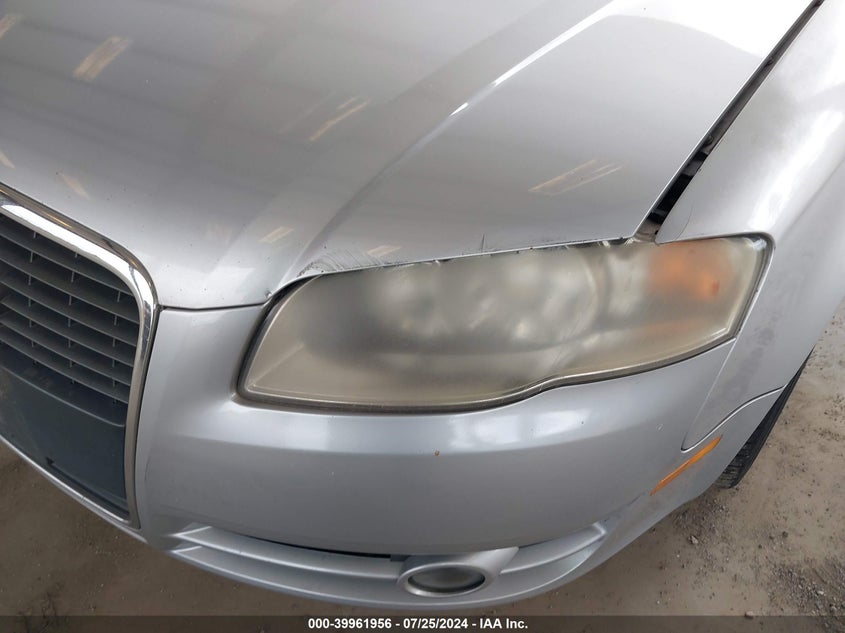 2007 Audi A4 2.0T VIN: WAUAF78E67A036689 Lot: 39961956