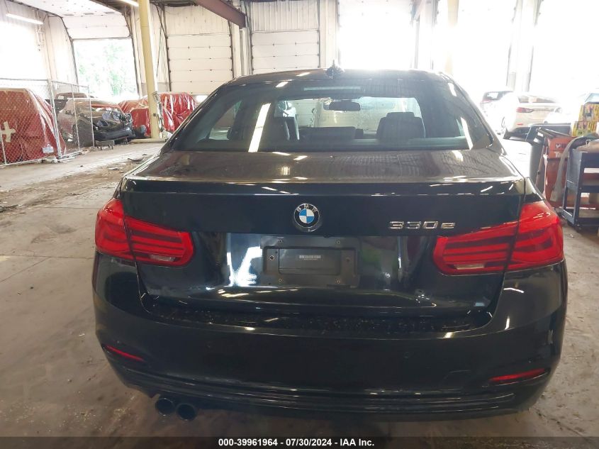 2017 BMW 330E Iperformance VIN: WBA8E1C36HA156854 Lot: 39961964