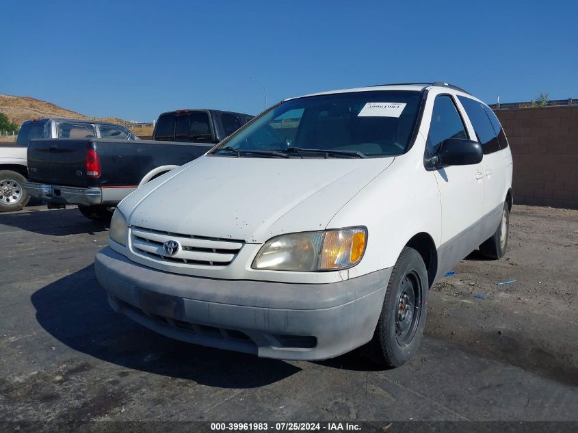 2001 Toyota Sienna Le VIN: 4T3ZF13C01U324385 Lot: 39961983