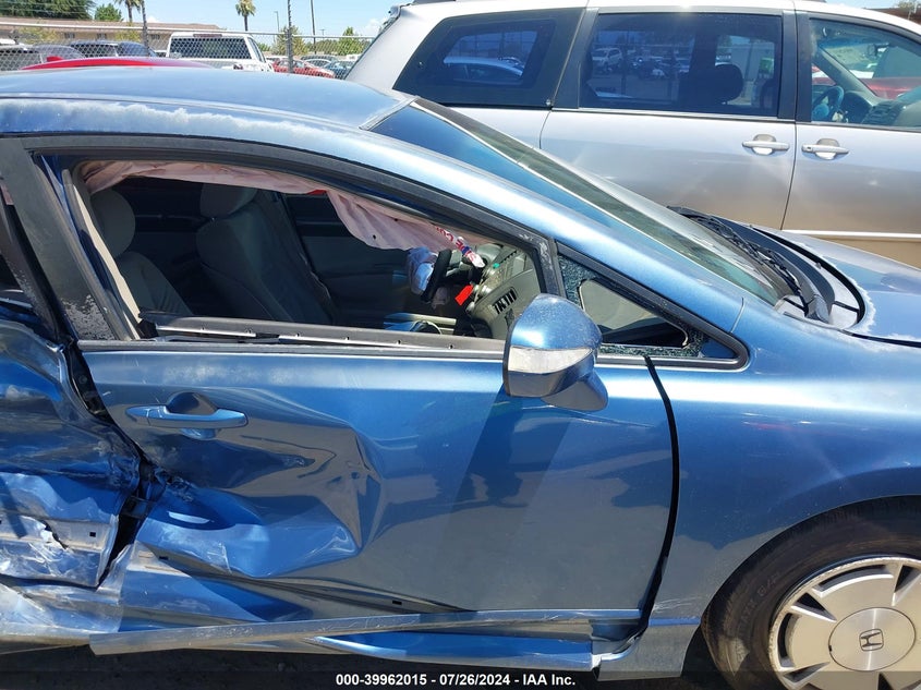 2009 Honda Civic Hybrid VIN: JHMFA36249S006126 Lot: 39962015