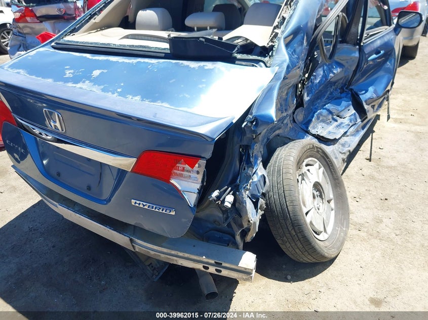 2009 Honda Civic Hybrid VIN: JHMFA36249S006126 Lot: 39962015