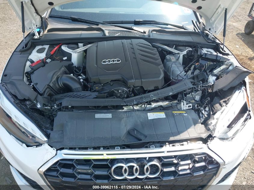 2023 Audi A5 Sportback Premium 45 Tfsi S Line Quattro S Tronic VIN: WAUDACF51PA063323 Lot: 39962115