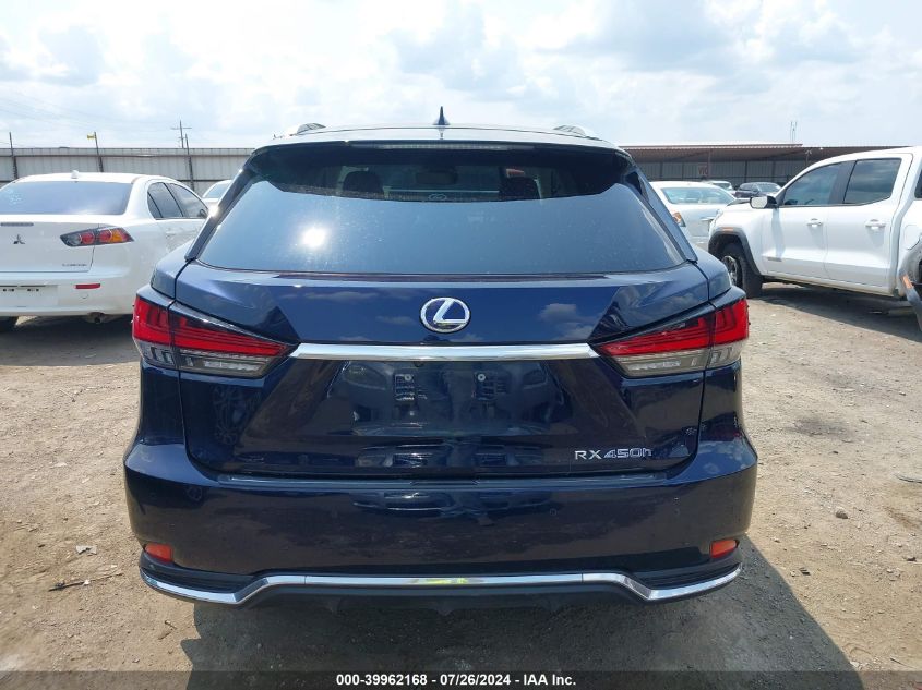 2021 Lexus Rx 450H VIN: 2T2JGMDA1MC063173 Lot: 39962168