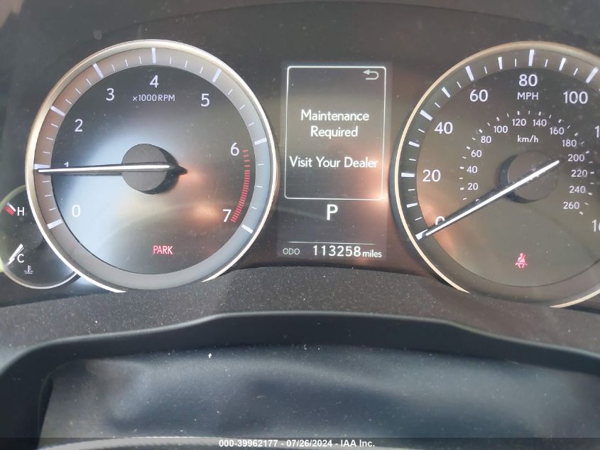 2016 Lexus Es 350 VIN: 58ABK1GG6GU005920 Lot: 39962177