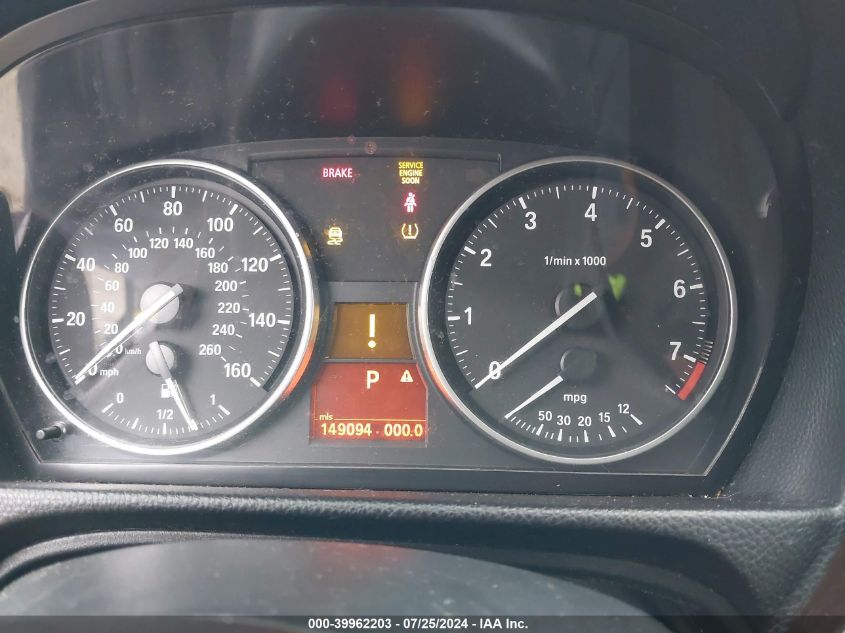 2011 BMW 328I xDrive VIN: WBAPK5G50BNN29328 Lot: 39962203