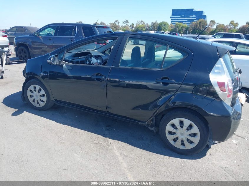 2012 Toyota Prius C Four/One/Three/Two VIN: JTDKDTB35C1501129 Lot: 39962211