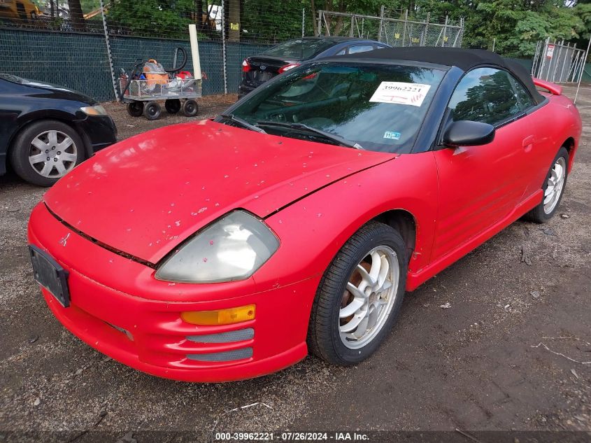 4A3AE85H01E168886 | 2001 MITSUBISHI ECLIPSE SPYDER