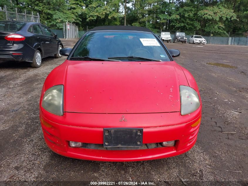 4A3AE85H01E168886 | 2001 MITSUBISHI ECLIPSE SPYDER