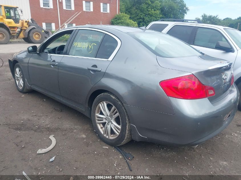 2011 Infiniti G37X VIN: JN1CV6AR7BM403941 Lot: 39962445