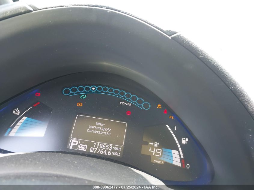 2013 Nissan Leaf Sl VIN: 1N4AZ0CP3DC410479 Lot: 39962477