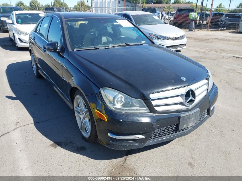 2012 Mercedes-Benz C 250 Luxury/Sport VIN: WDDGF4HB8CR205856 Lot: 39962495