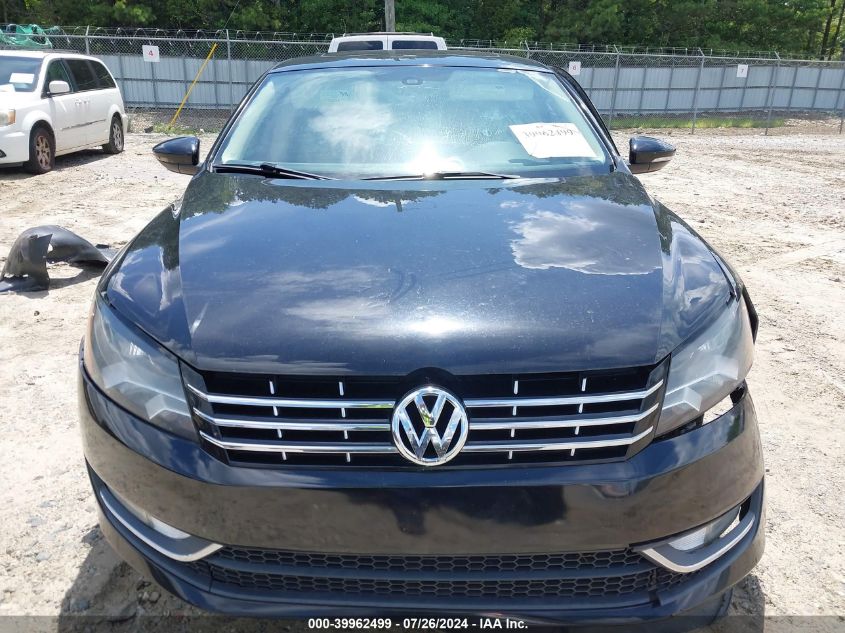 2012 Volkswagen Passat 2.0L Tdi Sel Premium VIN: 1VWCN7A39CC084495 Lot: 39962499