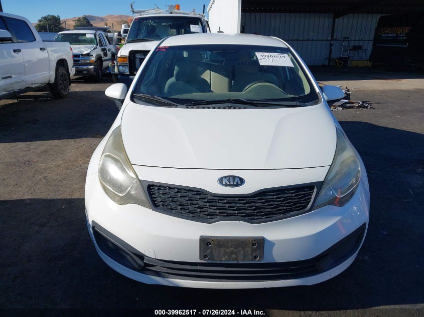 2013 Kia Rio Lx VIN: KNADM4A35D6129499 Lot: 39962517