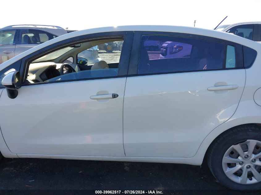 2013 Kia Rio Lx VIN: KNADM4A35D6129499 Lot: 39962517