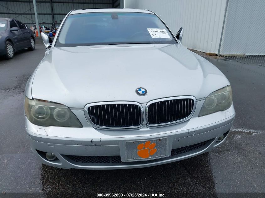 2008 BMW 750Li VIN: WBAHN83568DT81252 Lot: 39962890