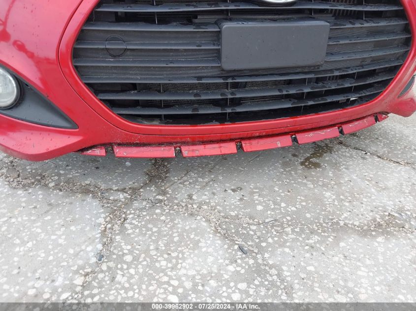 2013 Hyundai Veloster Turbo W/Black VIN: KMHTC6AEXDU107634 Lot: 39962902