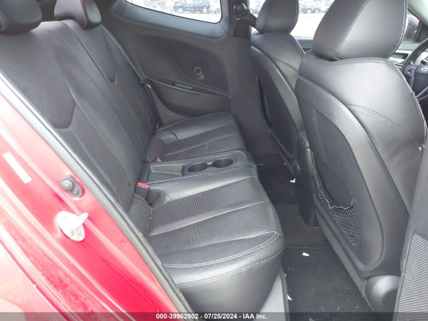 2013 Hyundai Veloster Turbo W/Black VIN: KMHTC6AEXDU107634 Lot: 39962902