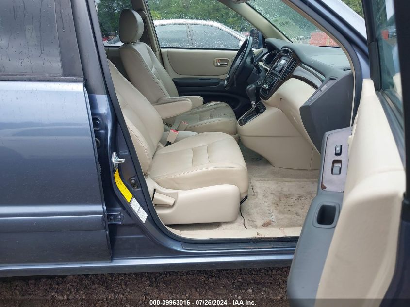 2001 Toyota Highlander V6 VIN: JTEHF21A310028862 Lot: 39963016