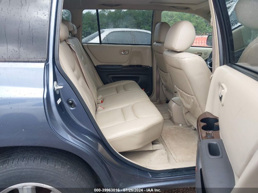 2001 Toyota Highlander V6 VIN: JTEHF21A310028862 Lot: 39963016