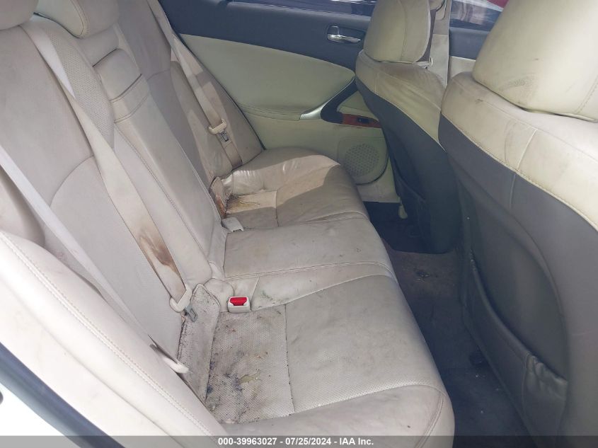 2009 Lexus Is 250 VIN: JTHBK262792083093 Lot: 39963027