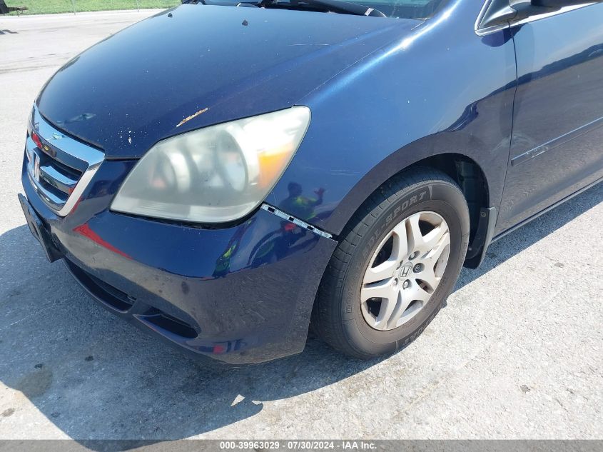 2007 Honda Odyssey Ex-L VIN: 5FNRL38727B133954 Lot: 39963029