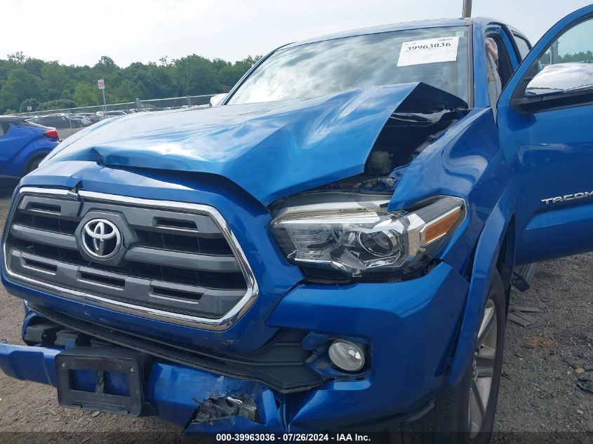 2016 Toyota Tacoma Double Cab/Ltd VIN: 5TFGZ5AN1GX035711 Lot: 39963036