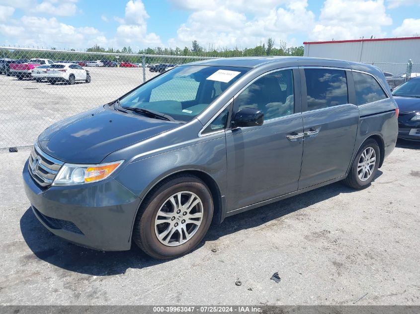 2012 Honda Odyssey Ex-L VIN: 5FNRL5H61CB050237 Lot: 39963047