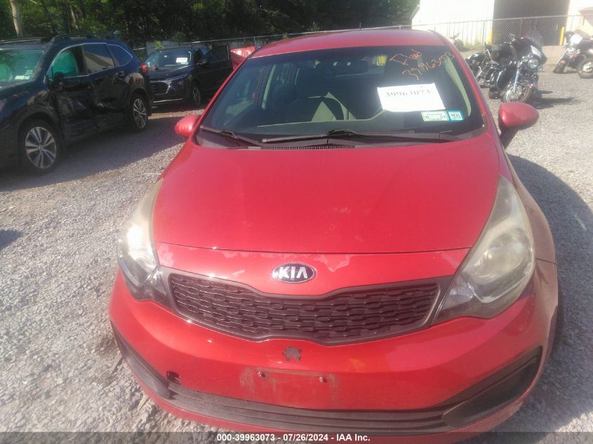 2014 Kia Rio Lx VIN: KNADM4A39E6326208 Lot: 39963073