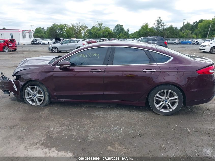 2018 Ford Fusion Se VIN: 3FA6P0HD9JR135157 Lot: 39963099
