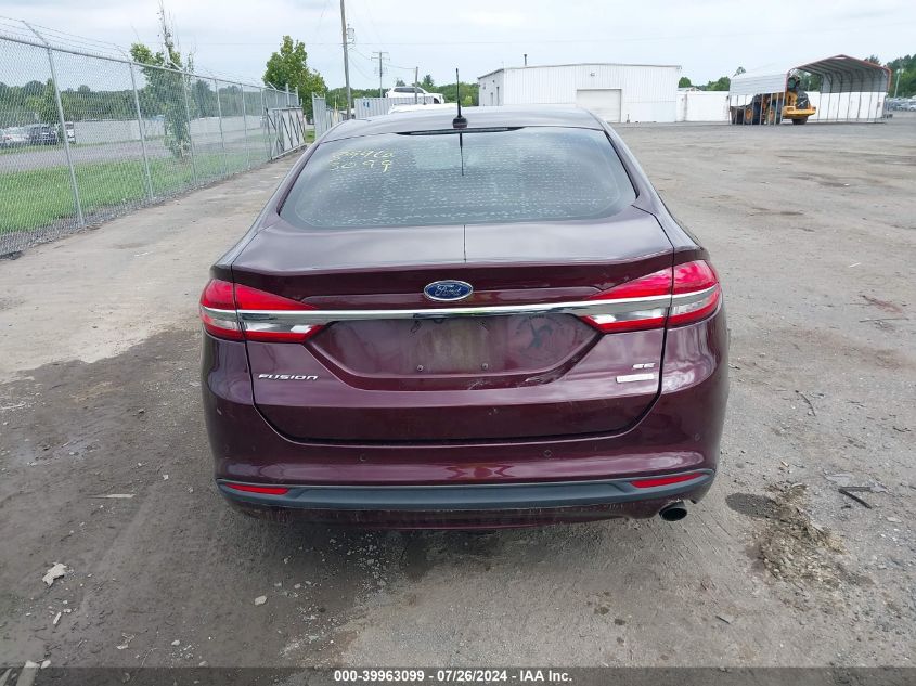 2018 Ford Fusion Se VIN: 3FA6P0HD9JR135157 Lot: 39963099