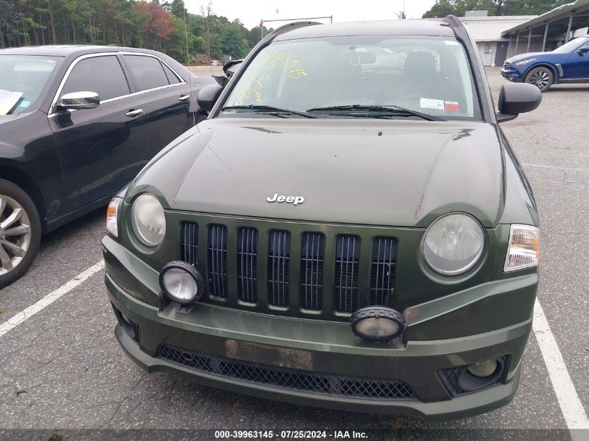 2007 Jeep Compass Sport VIN: 1J8FF47W87D419591 Lot: 39963145