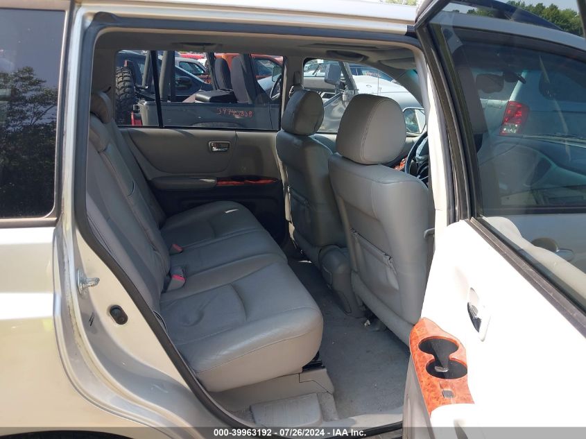 2006 Toyota Highlander Hybrid Limited V6/V6 (Ecvt) VIN: JTEEW21A260009522 Lot: 39963192