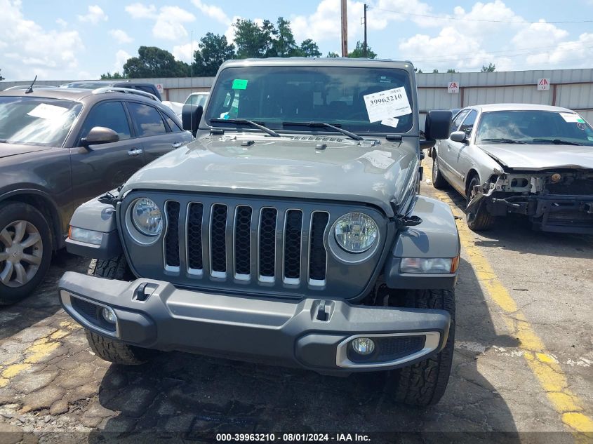 2021 Jeep Gladiator Overland 4X4 VIN: 1C6HJTFG0ML544404 Lot: 39963210