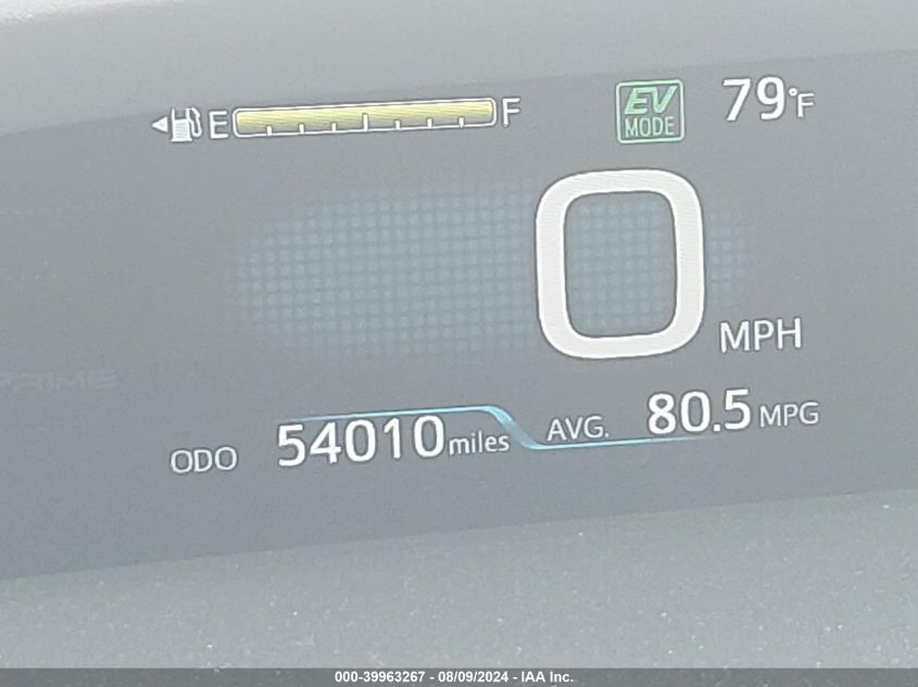 2017 Toyota Prius Prime Plus VIN: JTDKARFPXH3001942 Lot: 39963267