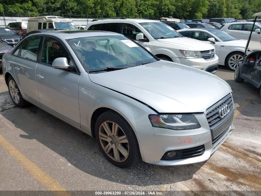 2009 Audi A4 2.0T Premium VIN: WAULF78K79N058792 Lot: 39963290