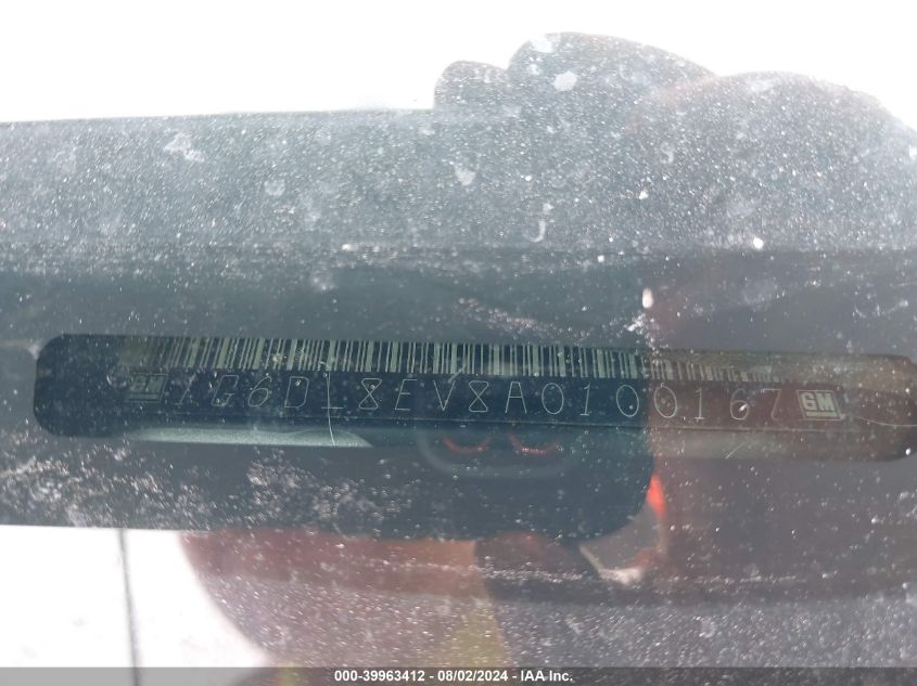 2010 Cadillac Cts Performance VIN: 1G6DL8EV8A0100167 Lot: 39963412