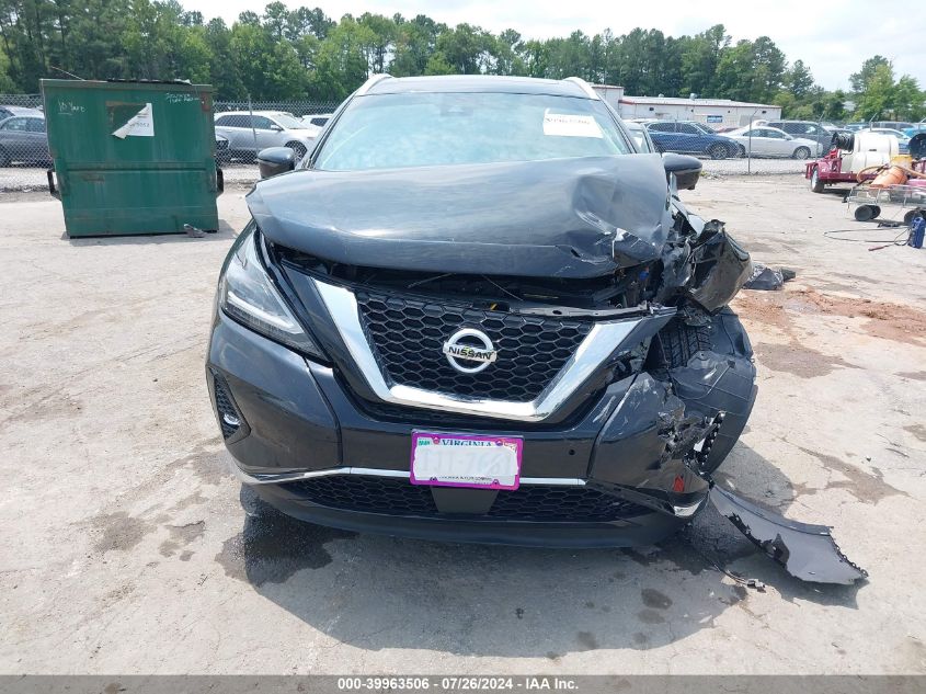 2020 Nissan Murano Sl Intelligent Awd VIN: 5N1AZ2CS6LN171499 Lot: 39963506