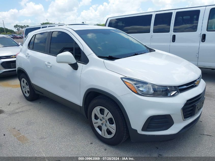 2018 Chevrolet Trax Ls VIN: 3GNCJKSB9JL351182 Lot: 39963569