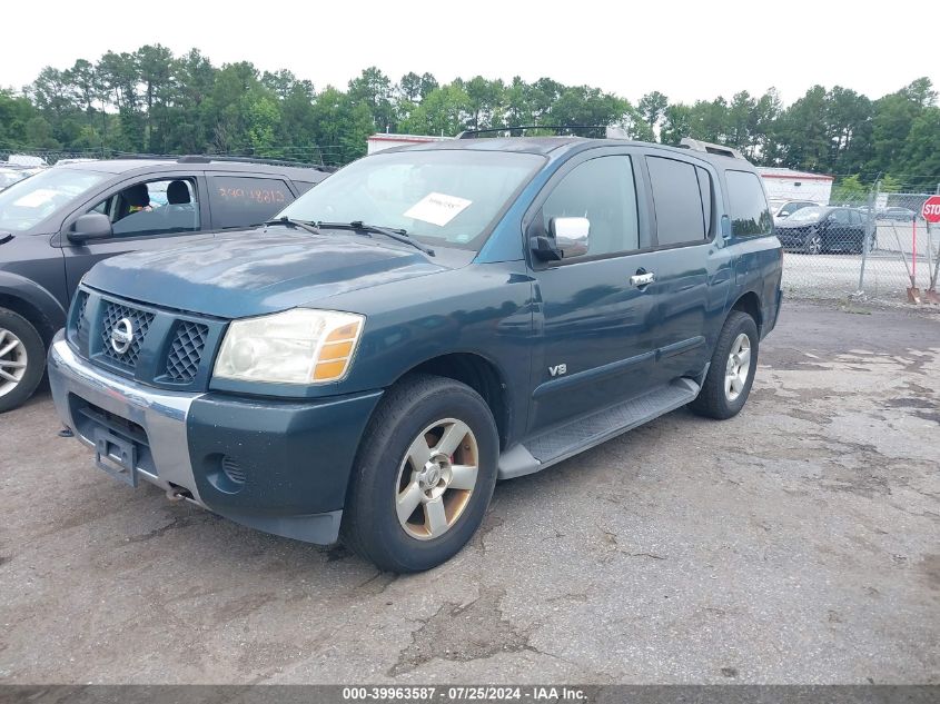 2006 Nissan Armada Se VIN: 5N1AA08B66N716271 Lot: 39963587