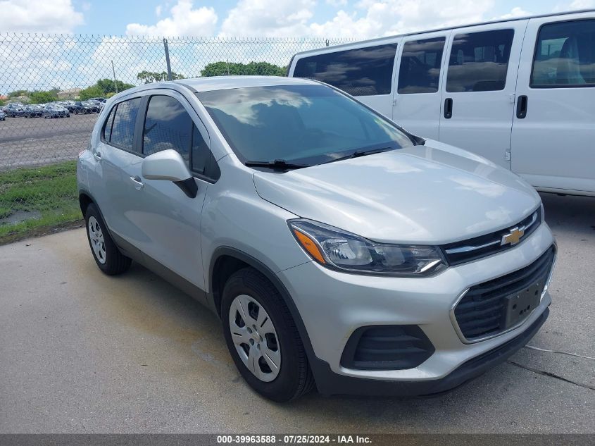 2018 Chevrolet Trax Ls VIN: 3GNCJKSB3JL352411 Lot: 39963588