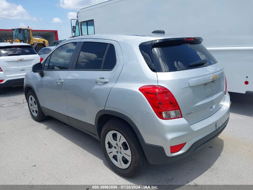 2018 Chevrolet Trax Ls VIN: 3GNCJKSB3JL352411 Lot: 39963588