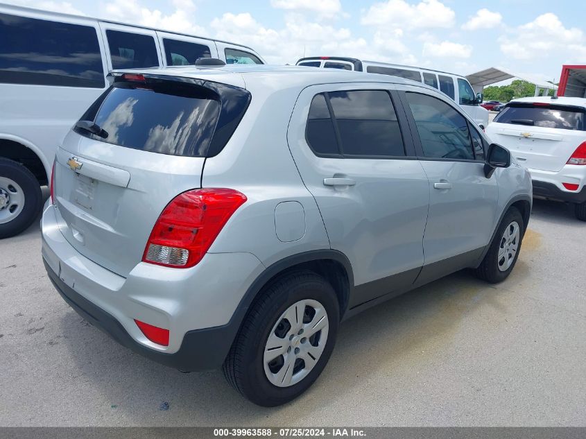 2018 Chevrolet Trax Ls VIN: 3GNCJKSB3JL352411 Lot: 39963588