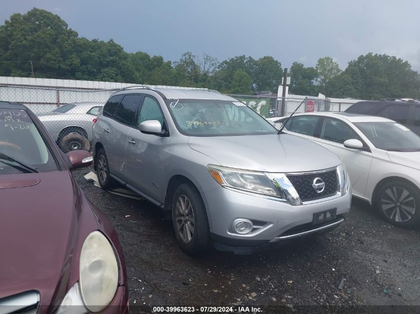 2014 Nissan Pathfinder Hybrid Sv VIN: 5N1CR2MMXEC655828 Lot: 39963623